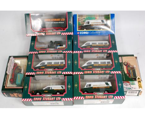 Corgi and Days Gone Eddie Stobart Road Transport Group, 10 boxed examples to include Mercedes 207D Van, 58112 Transit Van, 56