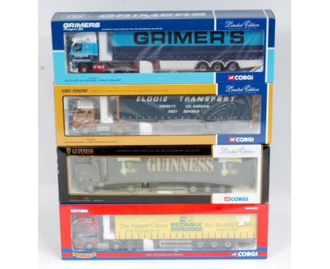 Corgi Hauliers of Renown 1/50th scale Road Transport Group, 4 boxed examples, to include CC13212 Grimer's Transport DAF XF Sp