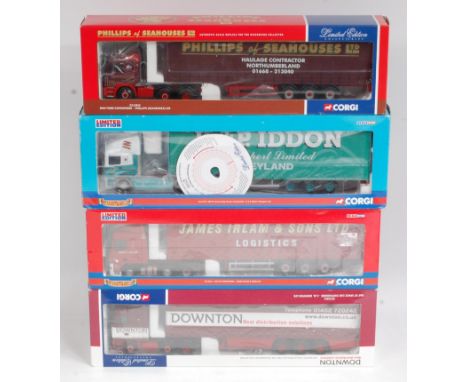 Corgi Hauliers of Renown 1/50th scale Road Transport Group, 4 boxed examples to include CC13231 James Irlam and Sons DAF XF C