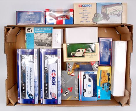 16 mixed scale Corgi Collectors Club diecast vehicles, mixture of dates and series, all in original boxes/packaging, examples