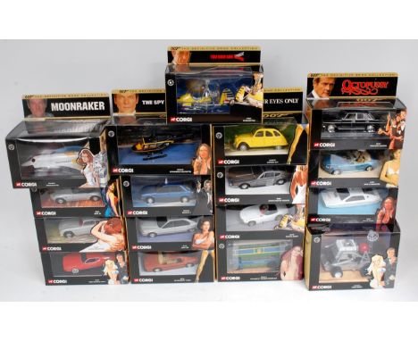 Corgi 007 The Definitive Bond Collection diecast group, 17 window boxed examples, all appear as issued, to include For Your E