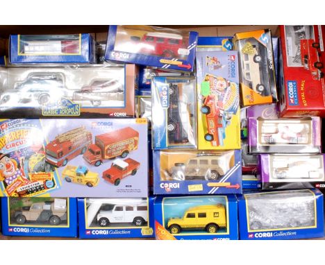 Corgi and Solido Modern Issue Land Rover diecast group, 25 boxed examples, all appear as issued, mixed series to include Chip