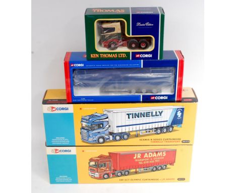 Corgi 50th Anniversary and Hauliers of Renown 1/50th scale Road Transport Group, 4 boxed examples to include AN13418 J.R.Adam