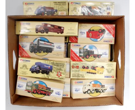 19 Boxed Corgi Classics 1/50th scale commercial vehicles, mixed liveries to include Truman's, Guinness, Tetley's and others, 