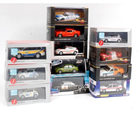 Ixo Models, J Collection, Dabox Toys, Corgi, and Green Light boxed 1/43rd scale diecast group, 12 examples to include Green L