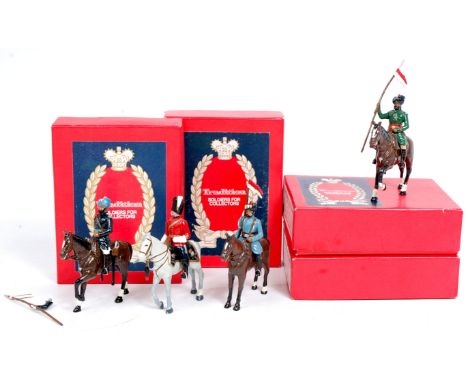 Tradition Model Soldiers White Metal Group, 4 boxed examples, to include No.M204 28th Light Cavalry Light Officer, No.M210 4t