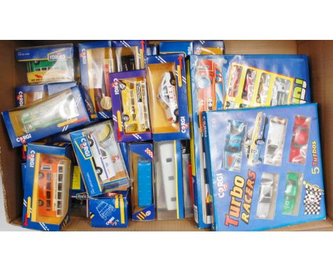Corgi Late Issue Blue Window Boxed and Gift Set diecast group, 40 boxed examples, all in original boxes, some boxes require c