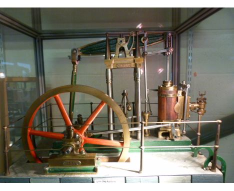 A steam engine on plinth