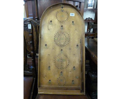 A bagatelle board 
