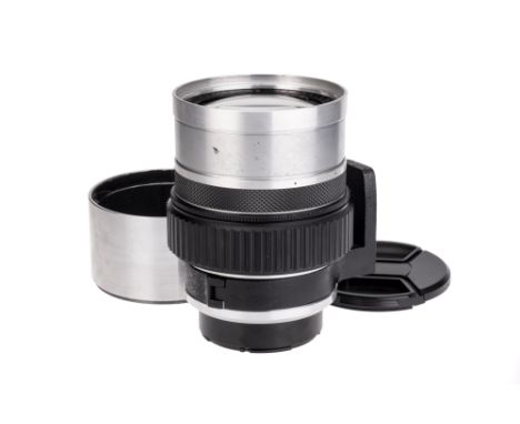 A J.H. Dallmeyer Super Six f/1.9 6" Lens, Hasselblad V mount, black/chrome, serial no. 514333, body, VG, elements, VG-E