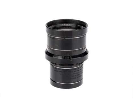 A Cooke Panchro f/2.5 100mm Lens, War Finish, black, serial no. 274737, body, G, elements, VG-E, some very light internal haz