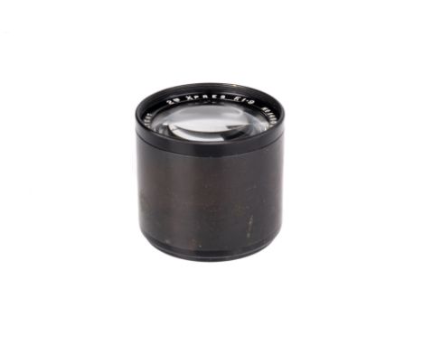 A Ross Xpres f/1.9 50mm Lens, black, serial no. 149025, body, VG-E, elements, VG-E, some very light cleaning marks