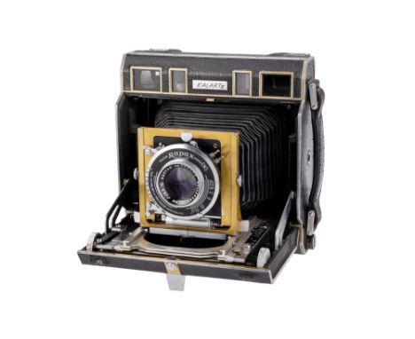 A Kalart II Dual Finder Press Camera, 1948-1953, with Wollensack Raptar f/4.5 127mm lens, body G, lens, G, shutter working at