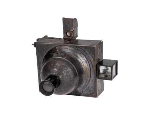 A Compagnie Francaise de Photographie Photosphere, 1888, 9x12cm, all metal, serial no. 2235, body, F-G, shutter working, lens