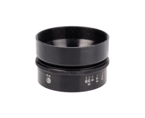 A Cook &amp; Perkins W.A. (Wide Angle) Lens Hood, for use with the Leitz Elmar 3.5cm f/3.5 lens, body, VG-E