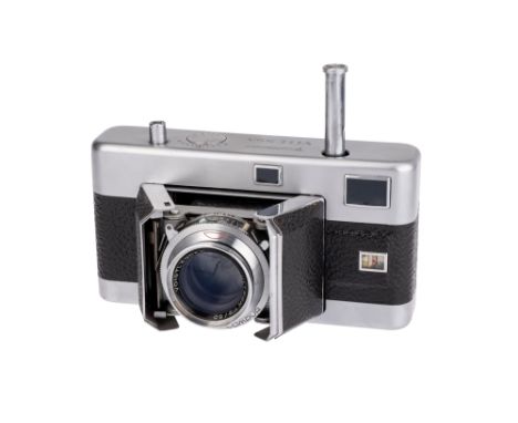 A Voigtlander Vitessa 'Attrappe' Camera, 1950, chrome, with Voigtlander Ultron f/2 50mm lens, chrome, body, VG, shutter worki