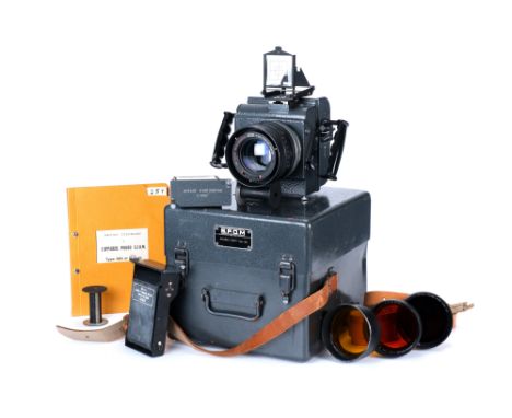 A S.F.O.M. Type 681 Aerial Camera Outfit, 1965, grey, serial no. 228, with S.F.O.M Type 121 f/2 121.5mm lens, black, serial n