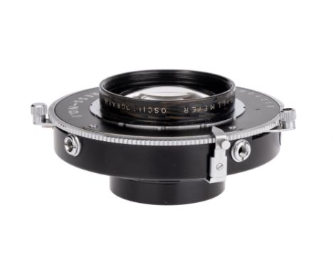 A J. H. Dallmeyer Oscillograph f/1.9 51mm Lens, black, serial no. 724461E, body, VG, shutter working, elements, F-G, some lig