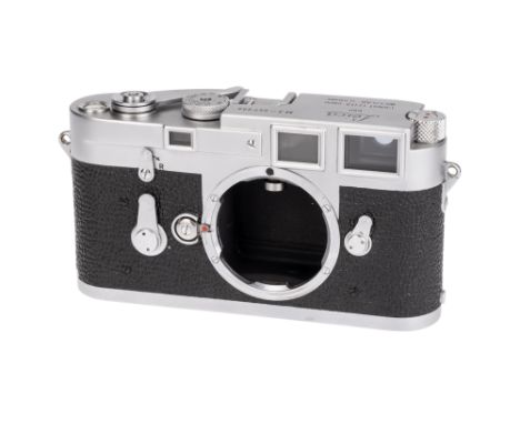 A Leica M3 SS Rangefinder Camera Body 1957, chrome, serial no. 857289, body, VG shutter working