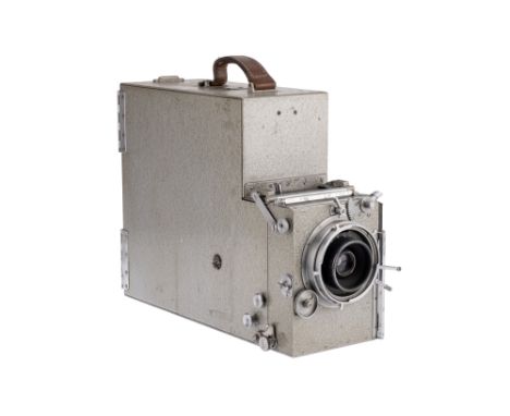 An Andre Debrie Le Parvo Model L 35mm Cine Camera, 1925, grey/green, serial no. 8229, with Kinoptik Apochromat f/2 50mm lens,