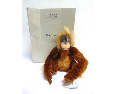 A STEIFF DISNEY SHOWCASE COLLECTION, THE JUNGLE BOOK 'KING LOUIE'  (EAN 680274), red-brown, limited edition 1214/3000, with s