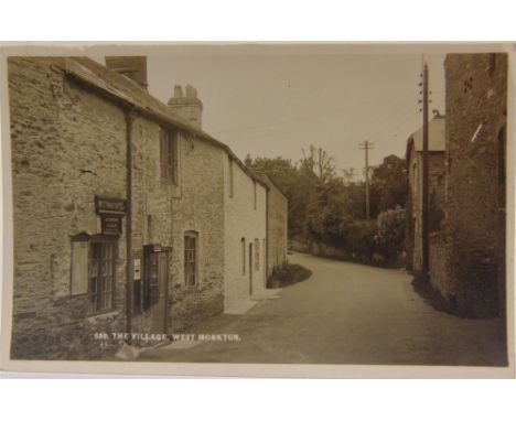 POSTCARDS - SOMERSET  Approximately fifty-eight cards, comprising real photographic views of Athelney in flood; Stoke St. Gre