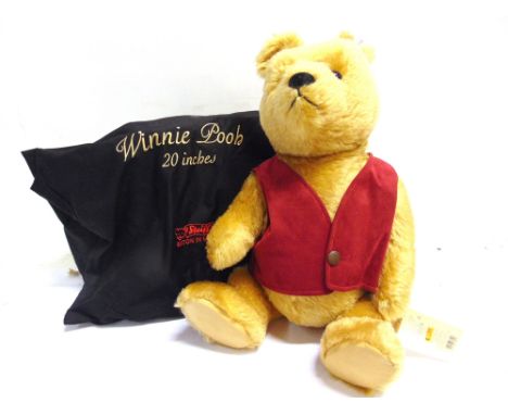 A STEIFF COLLECTOR'S BEAR, 'WINNIE THE POOH'  (EAN 680298), gold, limited edition 2179/3500, with swing tag certificate, 50cm