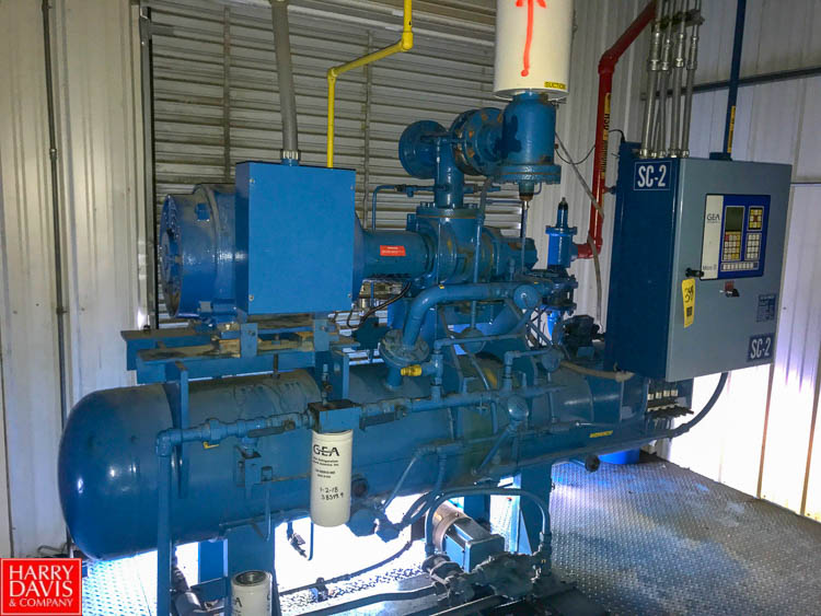 GEA FES 100 H High Stage Ammonia Compressor Model 70L, S/N 01175032