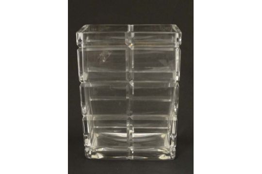 Scandinavian Glass A Contemporary Kosta Boda Cut Crystal Vase By