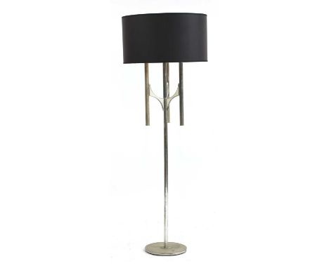 A Sciolari standard lamp,with a grey/black shade, 56cm diameter 155cm high