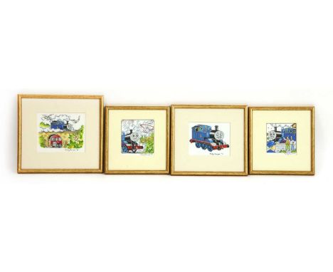 *Timothy Marwood (1954-2008)Seven studies for 'Thomas the Tank Engine and Friends'all signed and dated between 1992-1996, pen