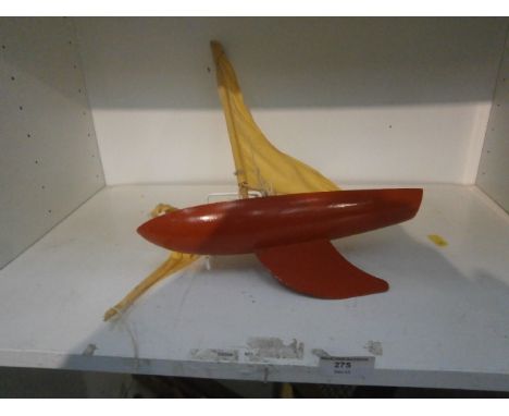 vintage toy boat