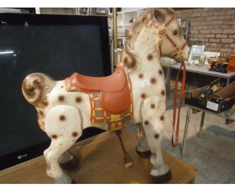 vintage tin walking horse