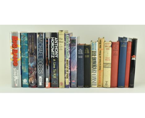 Modern first editions. A collection of books including signed examples. The lot to include First Light by Peter Ackroyd (sign