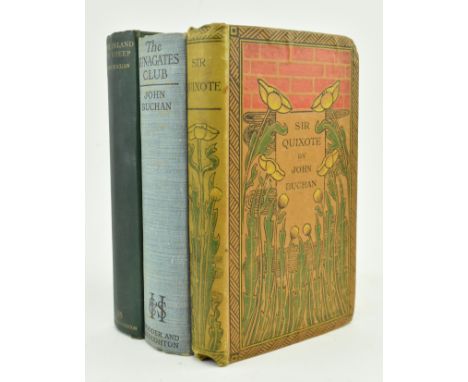 Buchan, John. A collection of three first edition works by Buchan, including his first novel. The lot comprising 1895 Sir Qui