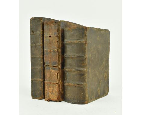 Classical antiquarian interest. A collection of three 17th century &amp; later works in contemporary bindings. The lot to com