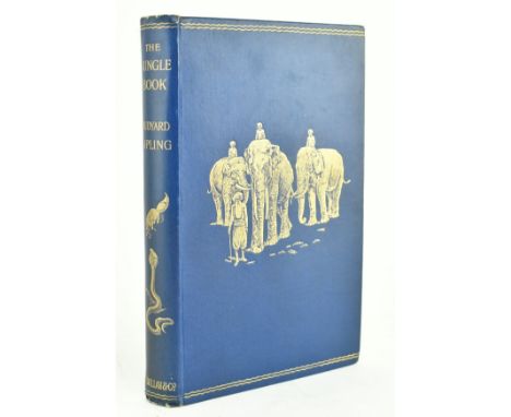 Kipling, Rudyard. 1894 The Jungle Book with Illustrations by J. L. Kipling, W. H. Drake and P. Frenezy. Publ. Macmillan and C