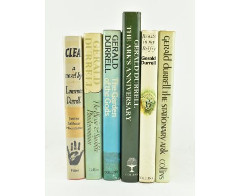 Durrell, Gerald. A collection of six modern first editions in dust wrappers. The lot comprising 1960 Clea publ. Faber and Fab