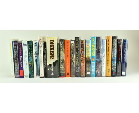 Signed modern first editions. A collection of twenty-four signed books, majority hardback in dust wrapper. The lot to include