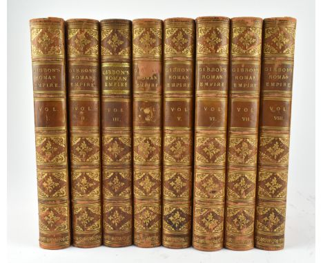 Bickers bindings. Gibbon, Edward - 1862 The History of the Decline and Fall of the Roman Empire in Eight Volumes. With notes 