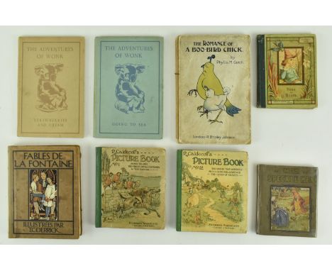 Children's illustrated literature. A collection of 19th century Victorian and later works. The lot comprising circa 1880s Pus
