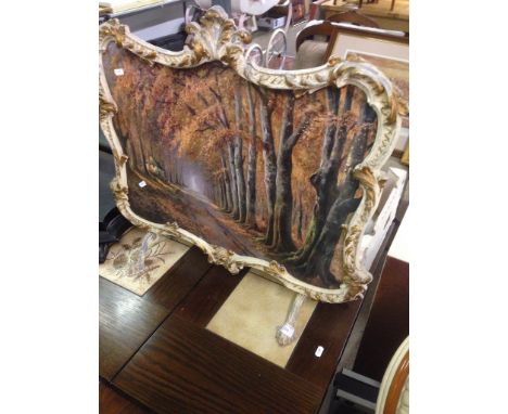 A PICTURE FIRE SCREEN