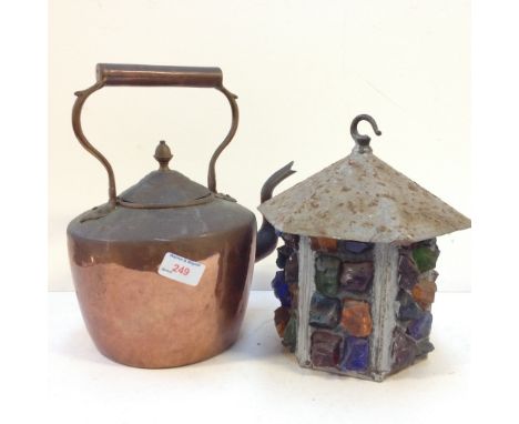 BRASS KETTLE AND LAMP
