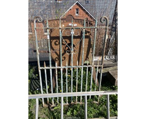 A metal gate, 31" x 46".