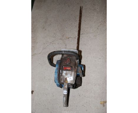A Danarm chainsaw, with 20" cutter bar, good compression, no chain brake, for spares only.