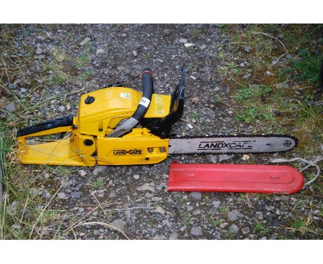 A Landscape petrol chainsaw, 13'' cutter bar, with blade cover, chain brake working, good compression at time of lotting.