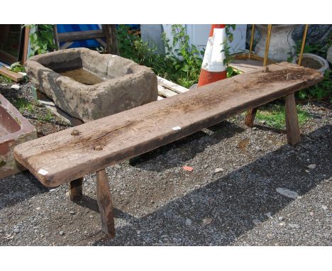 A Pig bench, 72'' long x 13'' wide x 15 1/2'' high.