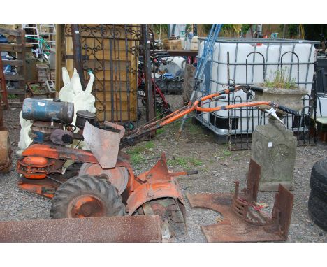 A Howard rotavator with Kohler engine, good compression and tyres at time of lotting.
