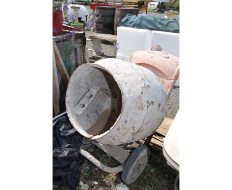 An electric Honda powered Concrete Mixer, engine turns at time of lotting.