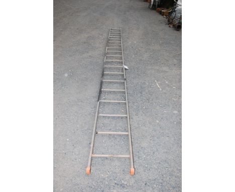 A 21 rung aluminium ladder.